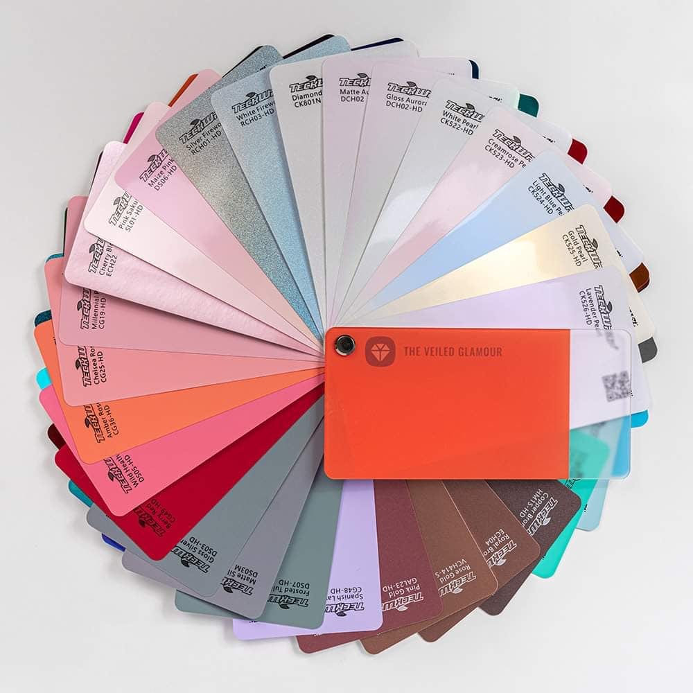 Teckwrap Craft Vinyl Color Chart