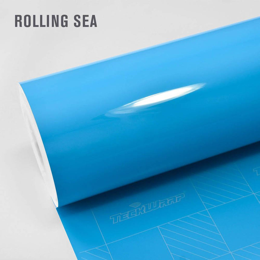 Rolling sea vinyl wrap